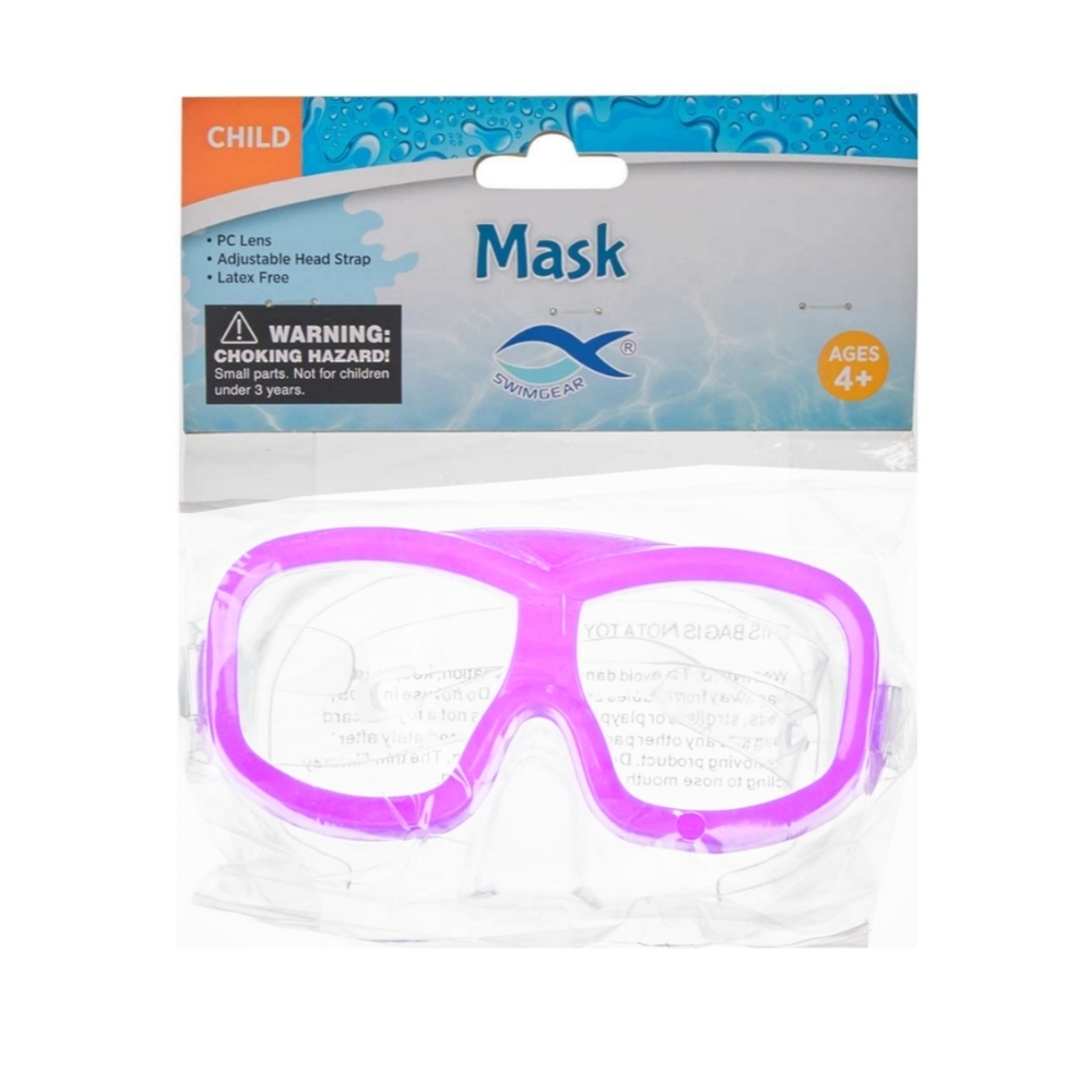 *5/$20* NEW Swimgear Child Mask Nose Cover Wide Vision PC Lens